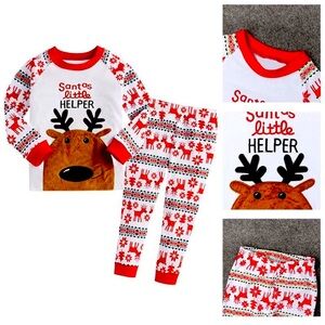 Gold treasure Christmas unisex pjs bogo